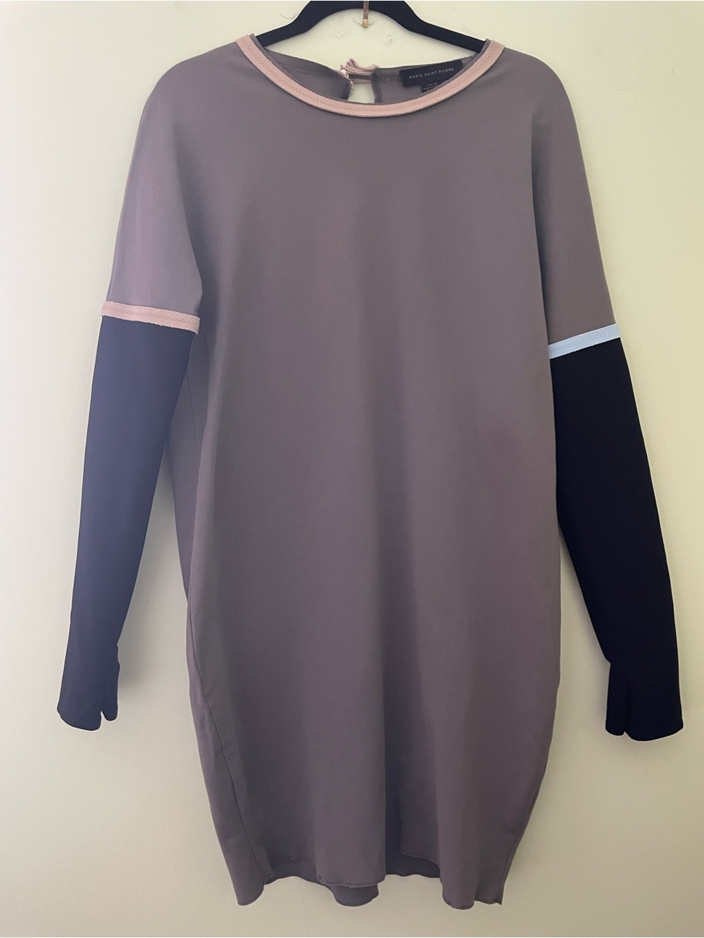 Marie Saint Pierre Bodycon Long Sleeve Dress with Long neoprene sleeves